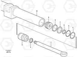 90283 Hydraulic cylinder L110E S/N 1002 - 2165 SWE, 60001- USA,70201-70257BRA, Volvo Construction Equipment