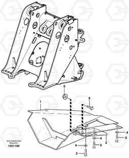 46436 Belly guard, front. L120E S/N 19804- SWE, 66001- USA, 71401-BRA, 54001-IRN, Volvo Construction Equipment