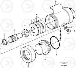 21232 Damping cylinder A40D, Volvo Construction Equipment