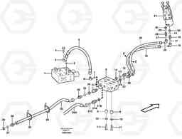 3434 Steering system, pressure and return lines L220E SER NO 2001 - 3999, Volvo Construction Equipment