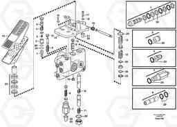 63409 Footbrake valve L180C S/N 2533-SWE, 60465-USA, Volvo Construction Equipment