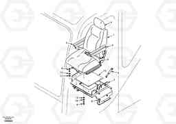 41728 Operator seat with fitting parts EC55 SER NO 5001-, Volvo Construction Equipment