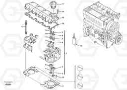 59080 Cylinder head L25B TYPE 175, S/N 0500 - TYPE 176, S/N 0001 -, Volvo Construction Equipment