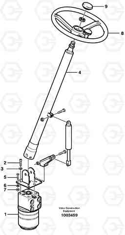 39289 Adjustable steering column EW140B, Volvo Construction Equipment