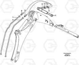 23604 Hydraulic system extendible dipper arm BL61PLUS, Volvo Construction Equipment