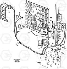 66057 Cable harness, automatic back-up light L90D, Volvo Construction Equipment