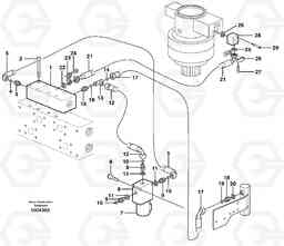 88890 Hydraulic system, Float position valve EW160B, Volvo Construction Equipment