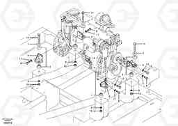 6053 Engine mount EC180B, Volvo Construction Equipment