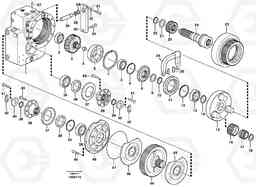 11473 Transfer case, gears and shafts EW200B, Volvo Construction Equipment