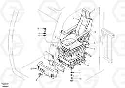 32022 Operator seat with fitting parts EW130, Volvo Construction Equipment