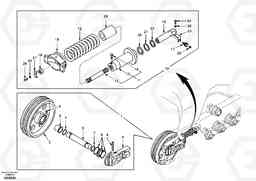 54688 Front idler, spring package EC290, Volvo Construction Equipment
