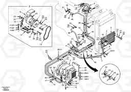 55045 Air conditioning line, cooling and heater EC290, Volvo Construction Equipment