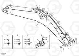 25936 Boom and grease piping, mono EC290, Volvo Construction Equipment
