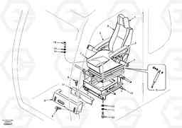 5608 Operator seat with fitting parts EC210, Volvo Construction Equipment