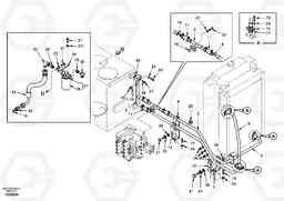 78492 Hydraulic system, hydraulic tank to hydraulic oil cooler EC210, Volvo Construction Equipment
