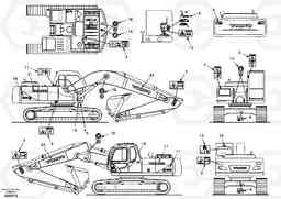 37398 Decal, outer location EC210, Volvo Construction Equipment