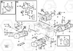 95581 Hydraulic pump with fitting parts A35D, Volvo Construction Equipment