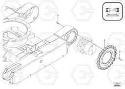 8283 Travelling gear motor assy / sprocket EC13 TYPE 600 XR/XTV, Volvo Construction Equipment