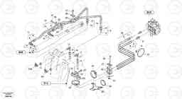 61527 Hydraulic lines - tilt hydraulic ZL402C SER NO 6006001 -, Volvo Construction Equipment
