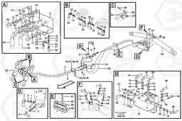 102385 Hydraulic system for dozer blade/support undercarriage EW200B, Volvo Construction Equipment