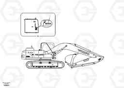 11313 Decal, outer location EC210B, Volvo Construction Equipment