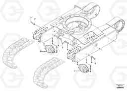8286 Lower roller ( rubber tracks ) EC13 TYPE 600 XR/XTV, Volvo Construction Equipment