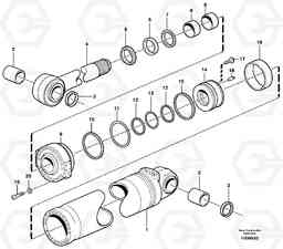 21651 Hydraulic cylinder, tilting L180D, Volvo Construction Equipment