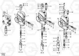 83455 Main control valve, inlet and boom and boom swing EC55B, Volvo Construction Equipment