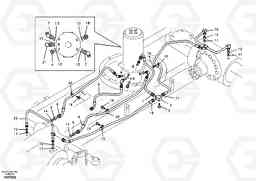 5024 Hydraulic system, lower brake line EW55B, Volvo Construction Equipment