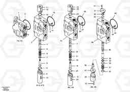 4294 Main control valve, inlet and boom and boom swing EW55B, Volvo Construction Equipment