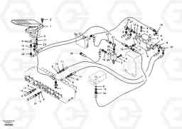72362 Servo system, control valve to remote control valve pedal EW55B, Volvo Construction Equipment