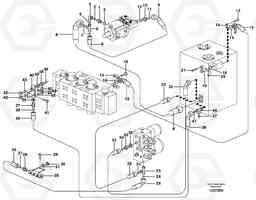 101833 Hydraulic system, return lines EW180B, Volvo Construction Equipment