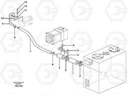 37965 Hydraulic system suction lines EW160B, Volvo Construction Equipment