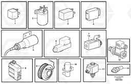 67037 Reference list: Relay, sender and solenoid valve L180D HIGH-LIFT, Volvo Construction Equipment