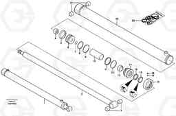 64777 Loader arm cylinder MC90B, Volvo Construction Equipment