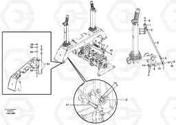 10215 Forward/reverse/auxilary control lever MC90, Volvo Construction Equipment