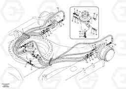 41288 Turning joint line, turning joint to travel motor EC180B, Volvo Construction Equipment