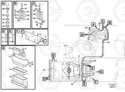83984 Cab heater with fitting parts EW140B, Volvo Construction Equipment
