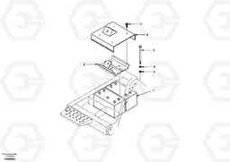 40976 Battery with assembling details EC140, Volvo Construction Equipment
