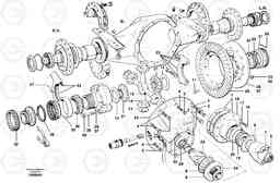 14856 Final drive - differential carrier assembly G700B MODELS S/N 35000 -, Volvo Construction Equipment