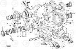 72186 Final drive - differential carrier assembly G700B MODELS S/N 35000 -, Volvo Construction Equipment