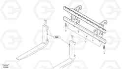 9635 Fork lift attachment support L25B TYPE 175, S/N 0500 - TYPE 176, S/N 0001 -, Volvo Construction Equipment