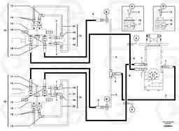 104955 Hydr. circuit. ( dozer blade ) EW50VV TYPE 256, Volvo Construction Equipment