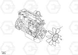 40164 Cooling fan mounting EC240B SER NO INT 12641- EU & NA 80001-, Volvo Construction Equipment