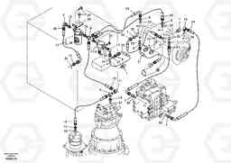 49907 Servo system, pump piping and filter mount. EC240B, Volvo Construction Equipment