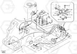 78400 Servo system, control valve to solenoid valve EC240B SER NO INT 12641- EU & NA 80001-, Volvo Construction Equipment
