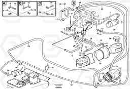 87374 Steering system, pipes and hoses A30D S/N 12001 - S/N 73000 - BRA, Volvo Construction Equipment