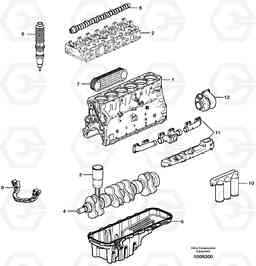 30102 Engine - D9 G900 MODELS S/N 39300 -, Volvo Construction Equipment