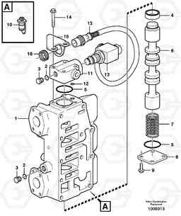 14616 Retarder valve A30D S/N 12001 - S/N 73000 - BRA, Volvo Construction Equipment