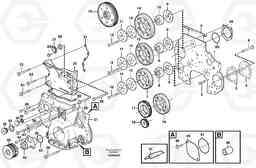 13023 Timing gear casing and gears EC330B SER NO INT 10713- EU&NA 80001-, Volvo Construction Equipment